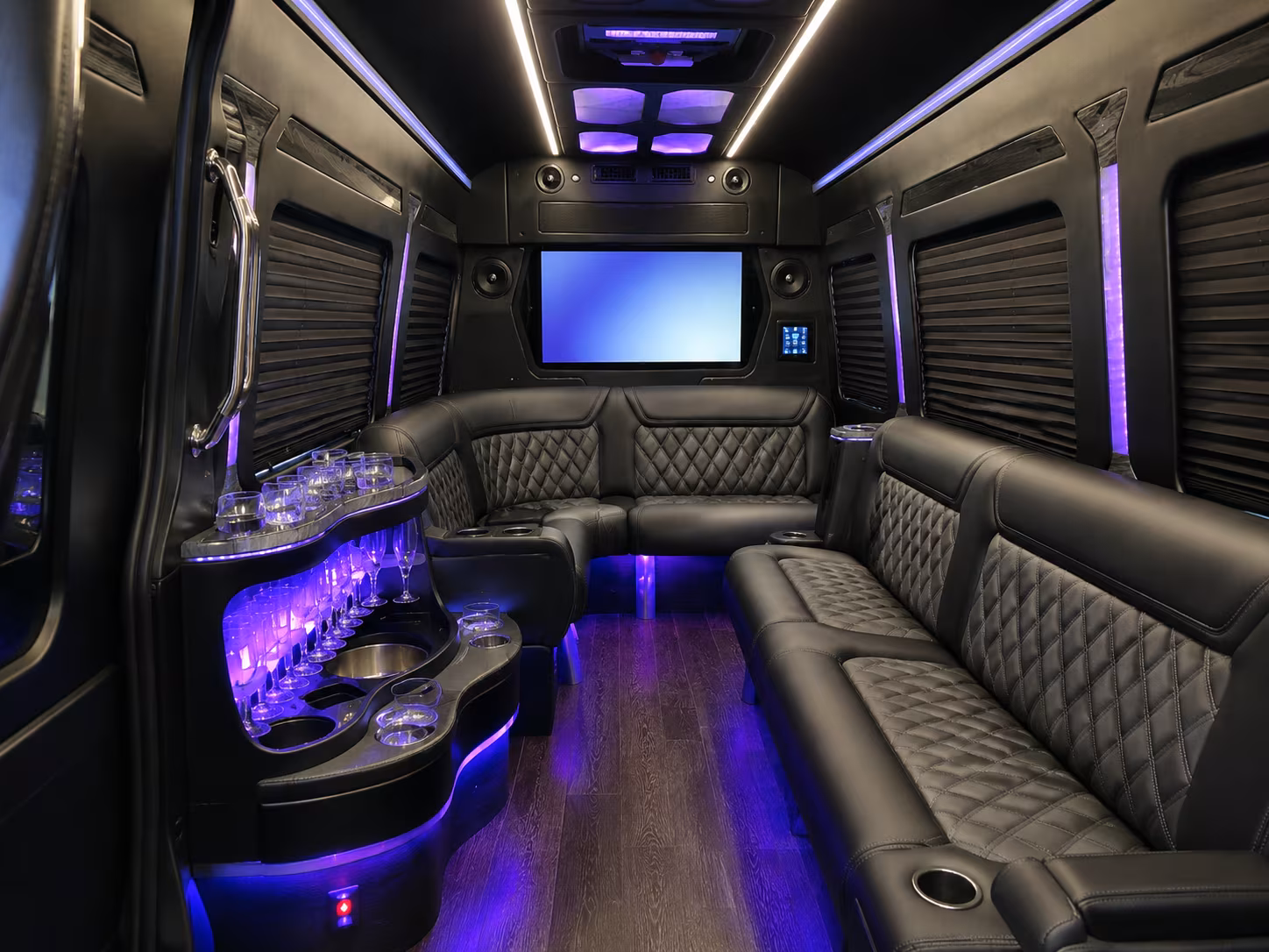 for easy airport runs and off site meeting transfers a bus makes sense