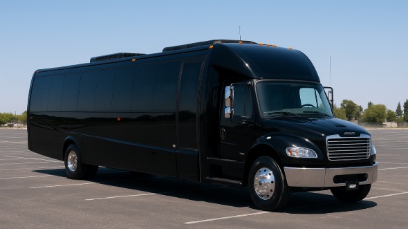 Exterior of Charter Bus Company Moore's 30 Passenger Minibus in Moore