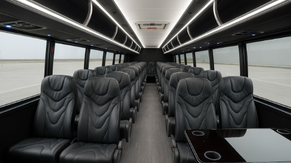 moore 15 passenger minibus inside