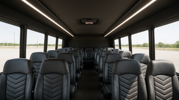 moore 25 passenger minibus inside