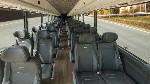 moore 28 passenger minibus inside