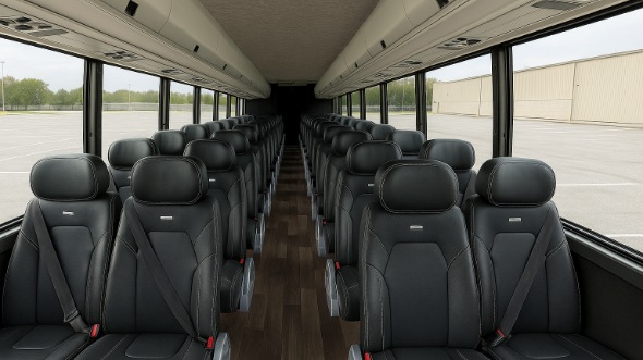moore 28 passenger minibus interior
