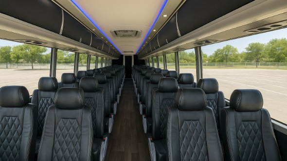 moore 54 passenger charter bus rental