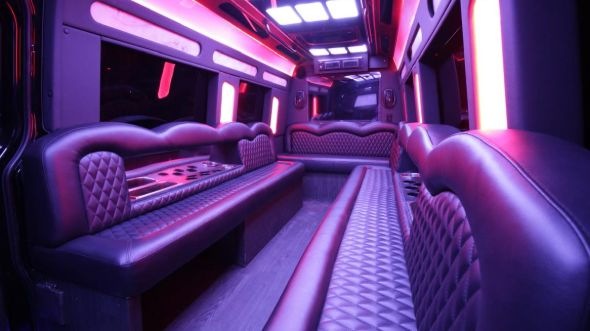 moore sprinter limo rental inside